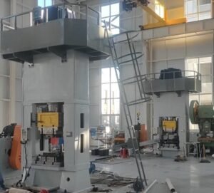 Servo direct drive press, industrial machine in workshop